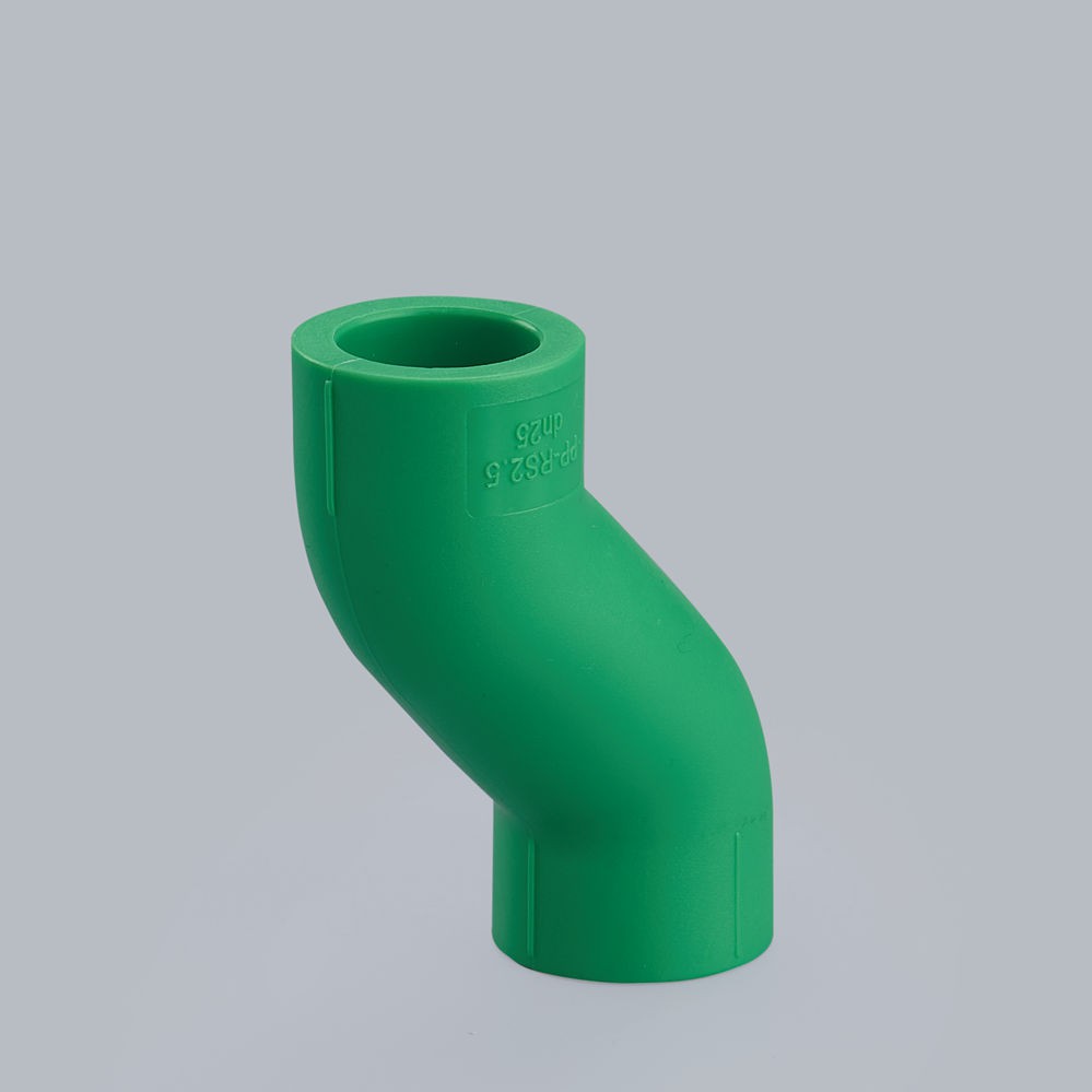 10 High Quality 16-32mm PPR Double Elbow Pipe Bend Eccentric Connector Smooth Plumbing High Quality PPR Fittings