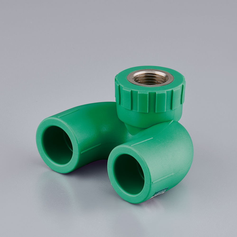 25 Polyethylene PPR Pipe Fittings Accessor Big Flow U Type Female Fittings Double Elbow Tee Equipotential Elbow Assembly