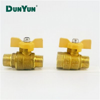 Brass Gas Valve Butterfly
