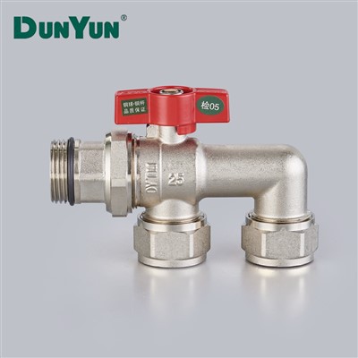 Detachable Ferrule Male Union Angle Ball Valve