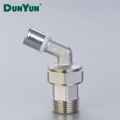 Brass Crimp Press Union Fittings Valve