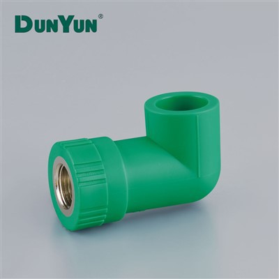 Manufacturer PPR Fittings Brass Inset Female Elbow