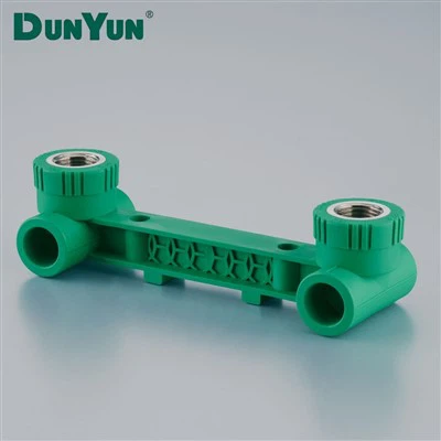 PPR One-Piece Double Female Thread Coupling Socket Elbow Tee