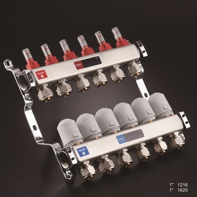 SS Visible Underfloor Heating Manifold